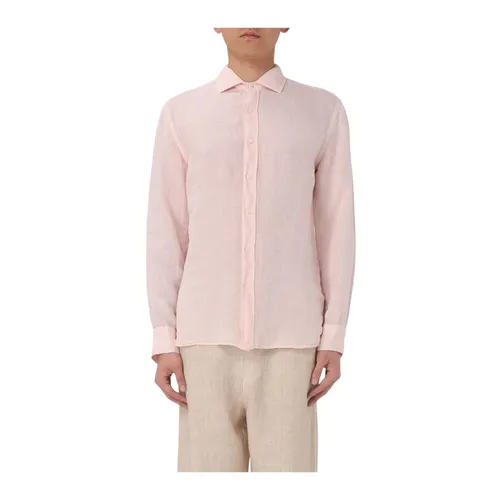 Camisa Clásica de Lino Blanco - 120% Lino - Modalova