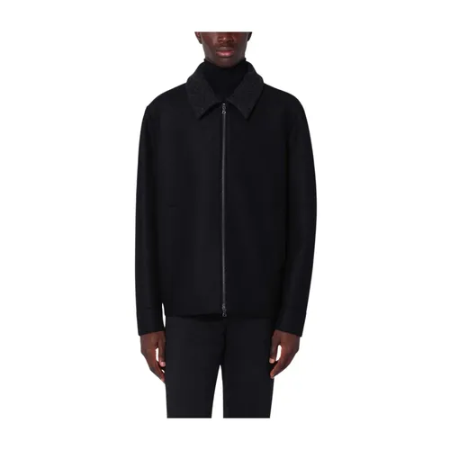 Black Wool Coat 100% WV - Harris Wharf London - Modalova