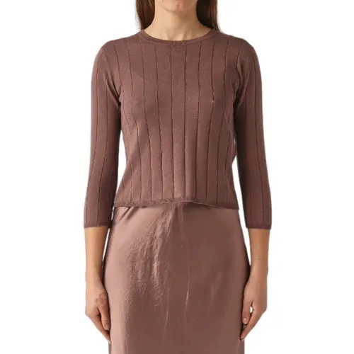 Silk Crew Neck Sweater - Max Mara - Modalova