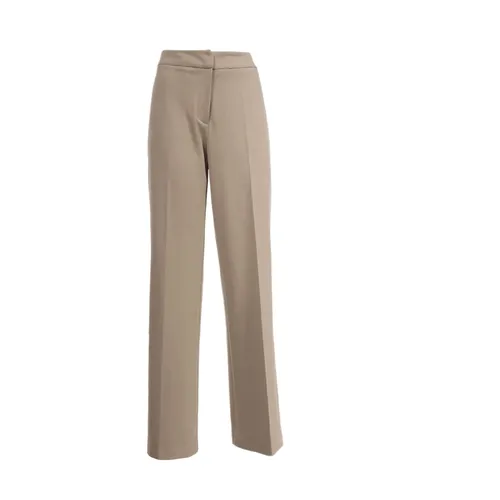 Hidden Zip Regular Fit Pants - Le Tricot Perugia - Modalova