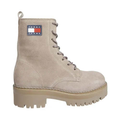 Beige Lace Up Ankle Boots - Tommy Jeans - Modalova