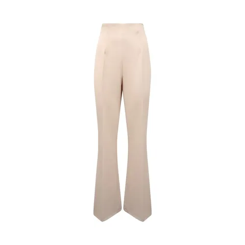 Ivory Side Zip Trousers - Twinset - Modalova