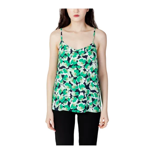 Green Floral V-Neck Cami Top - Jacqueline de Yong - Modalova