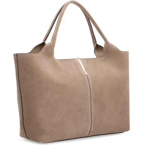 Suede Shopping Bag - Tod's - Modalova
