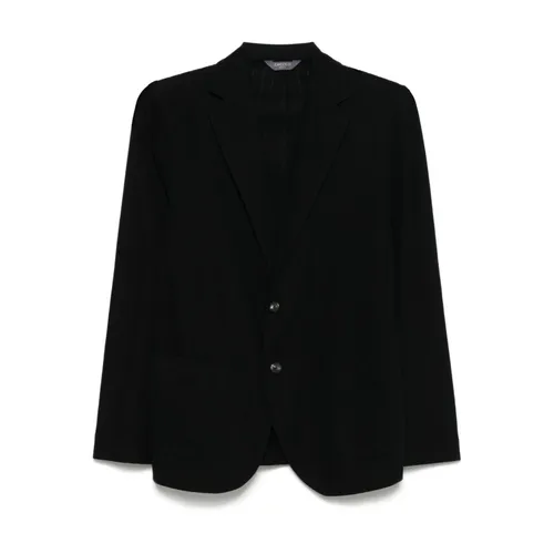 Black Buttoned Jacket with Patch Pockets - Circolo 1901 - Modalova