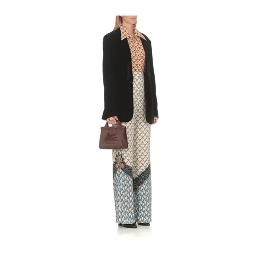 Contrasting Floralia Silk Shirt - Etro - Modalova