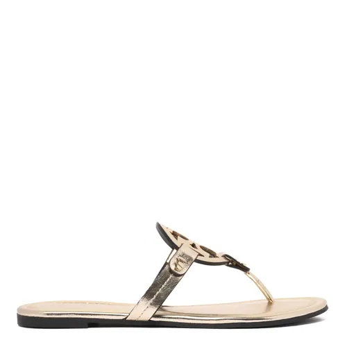 Gold Miller Sandals with Double T - Tory Burch - Modalova