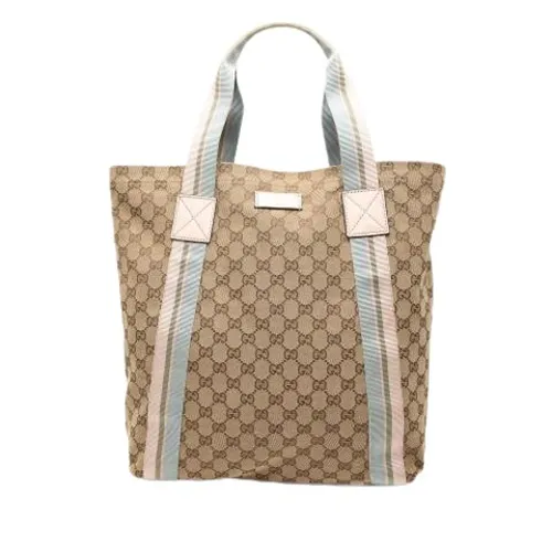 Pre-owned Canvas Tote - Gucci Vintage - Modalova