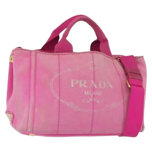 Pre-owned Canvas Tote Bag - Prada Vintage - Modalova