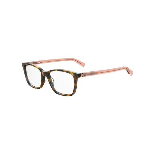 Brown Acetate Frames Glasses - Love Moschino - Modalova