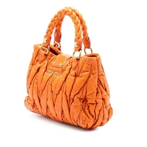 Pre-owned Leather Handbag - Miu Miu Pre-owned - Modalova