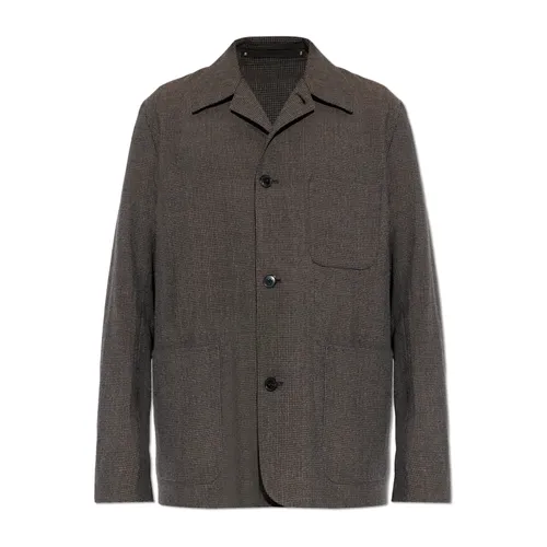 Wool Blazer with Check Pattern - Paul Smith - Modalova