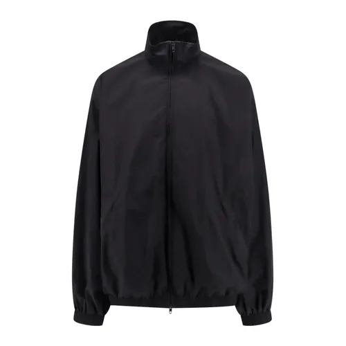 Black Jacket with Zip Closure - Balenciaga - Modalova