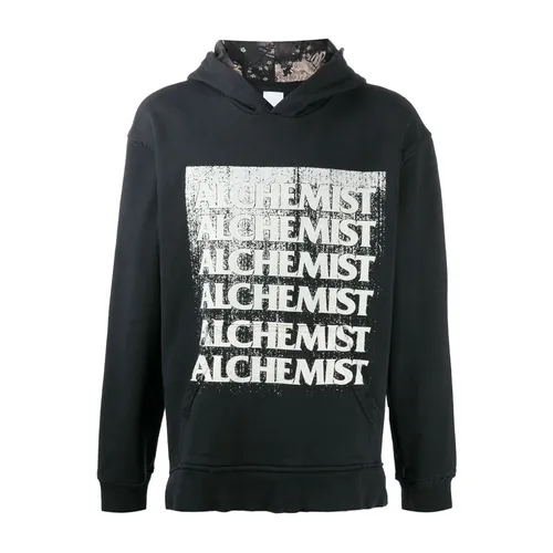 Vintage Logo Hoodie Black Cotton - Alchemist - Modalova