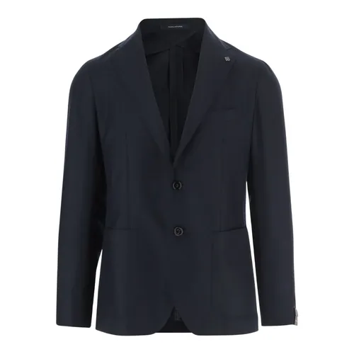 Single-breasted Cashmere Jacket - Tagliatore - Modalova