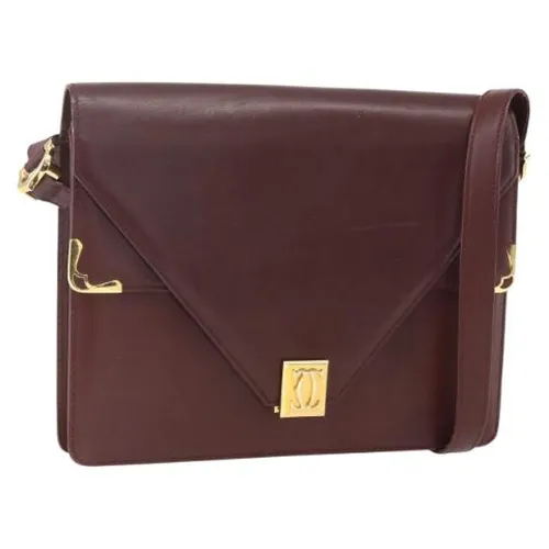 Pre-owned Leather Shoulder Bag - Cartier Vintage - Modalova