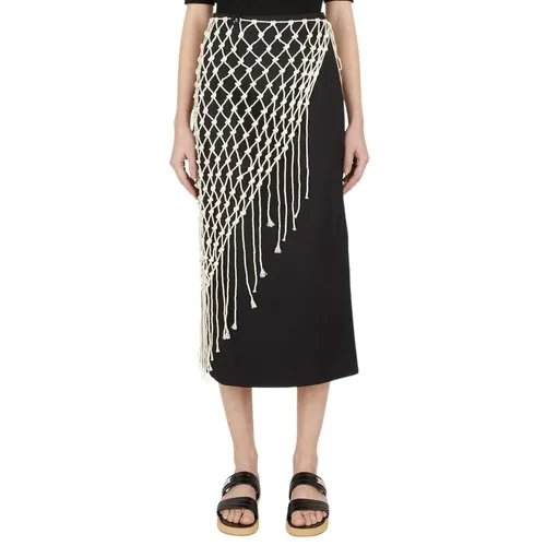 Macrame Skirt with Detachable Overlay - Wynn Hamlyn - Modalova