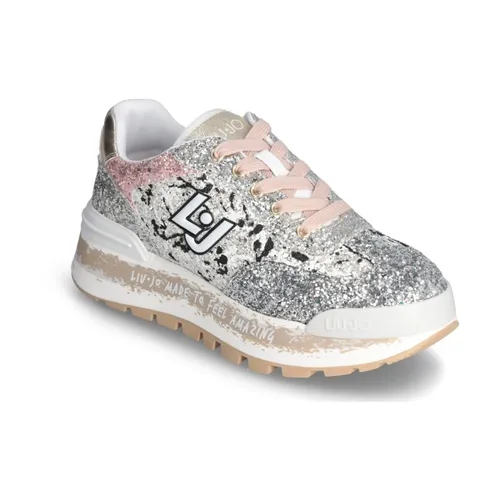 Pink Leather Sneakers High Sole - Liu Jo - Modalova