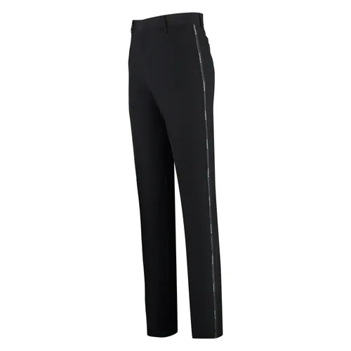 Tailored Wool Trousers with Logo Trim - Givenchy - Modalova