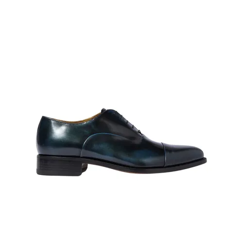 Handcrafted Lorenzo Blu Oxfords - Scarosso - Modalova