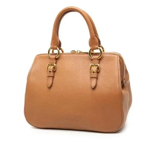 Pre-owned Leather Handbag - Miu Miu Pre-owned - Modalova