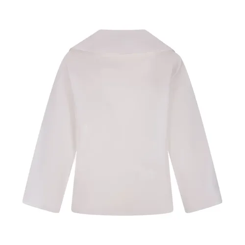 Silk Open Collar Blouse - Tory Burch - Modalova