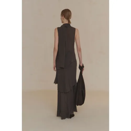 U XL, dark brown suede bag - Cortana - Modalova
