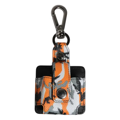 Camouflage Leather Airpods Case - Dolce & Gabbana - Modalova