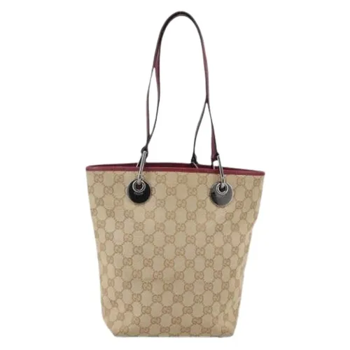 Pre-owned Canvas Bucket Bag - Gucci Vintage - Modalova