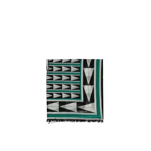 Bicolor Wool Scarf - Lanvin - Modalova