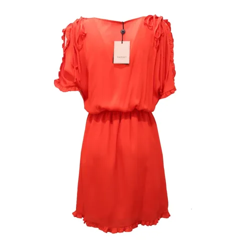 Orange Voile Dress with Lining - Twinset - Modalova