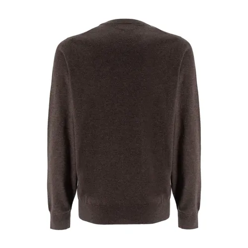 Cashmere Crew Neck Jersey - Brunello Cucinelli - Modalova