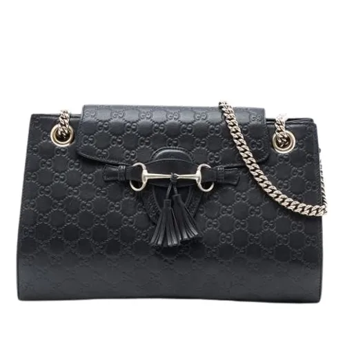 Pre-owned Leather Shoulder Bag - Gucci Vintage - Modalova