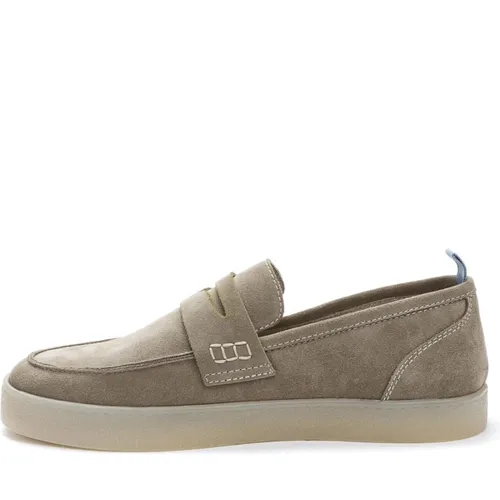 Beige Elegant Closed Loafers - Keddo - Modalova