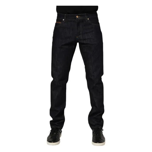 Jeans con placa del logo - Dolce & Gabbana - Modalova