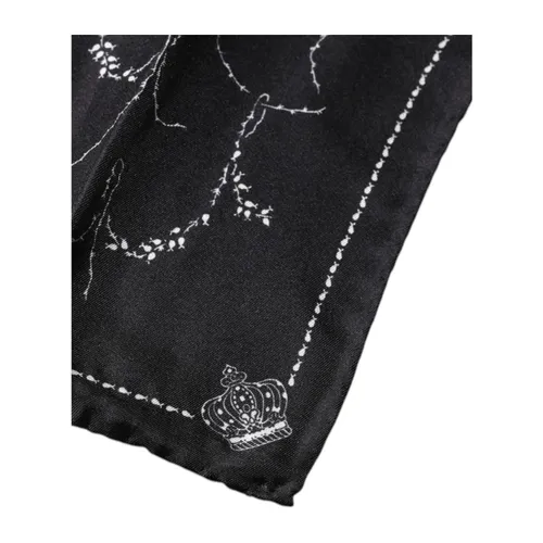 Patterned Silk Handkerchief Scarf - Dolce & Gabbana - Modalova