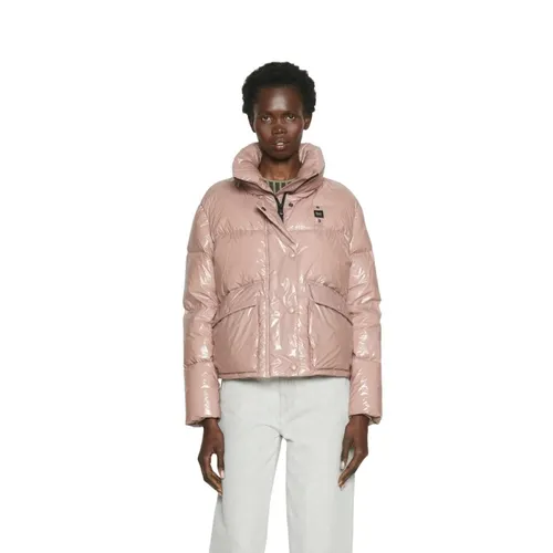 Shiny Puffer Jacket - Blauer - Modalova
