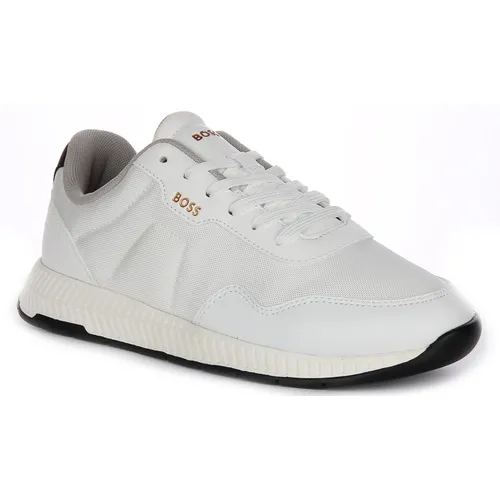White Mesh Trainers for Men - Hugo - Modalova