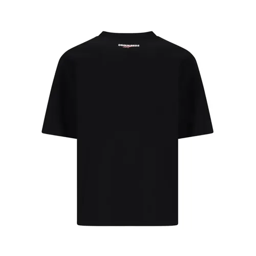 Casual Loose Fit Tee Shirt - Dsquared2 - Modalova
