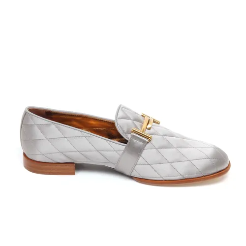 Satin Grey Loafer Shoe - Tod's - Modalova