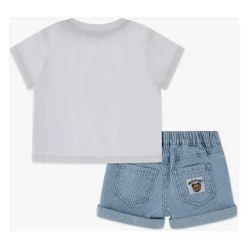 Teddy Bear Logo Short Set - Moschino - Modalova