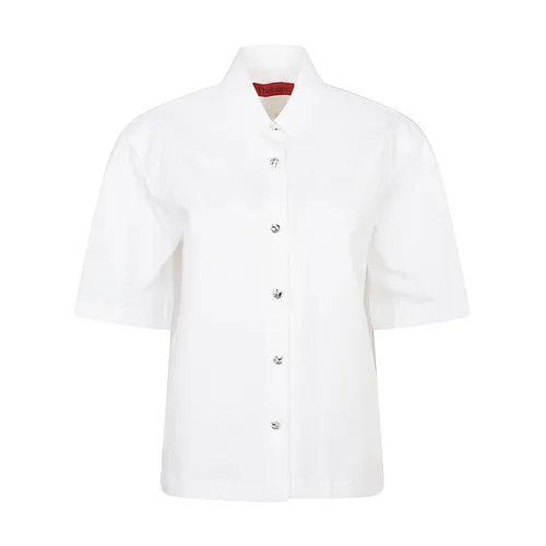 White Jewel Button Shirt - TheLatest - Modalova