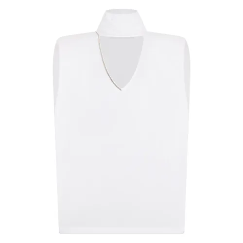 V-neck Sleeveless Top - Fabiana Filippi - Modalova