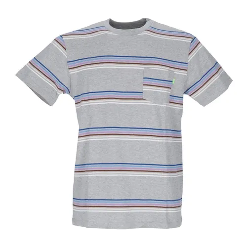 Pocket Tee Grey Heather Stripes - HUF - Modalova