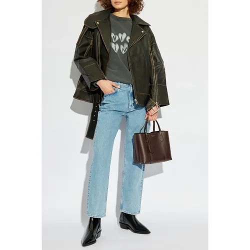Jeans with logo - Anine Bing - Modalova