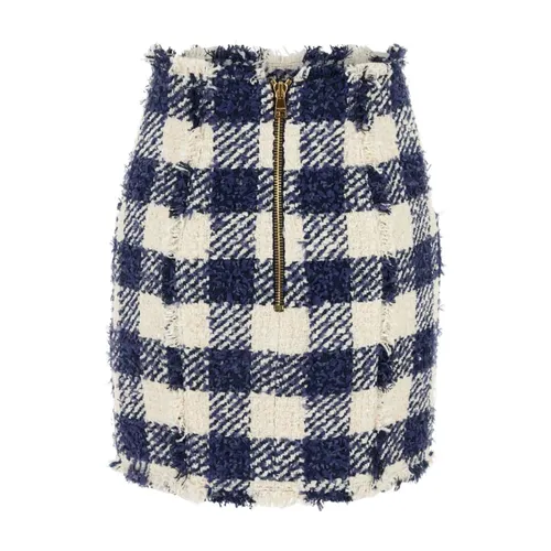 Tweed Mini Skirt - Balmain - Modalova