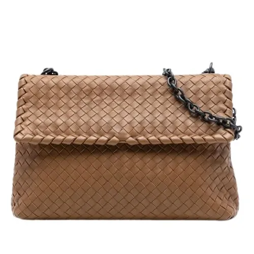Pre-owned Leather Shoulder Bag - Bottega Veneta Vintage - Modalova
