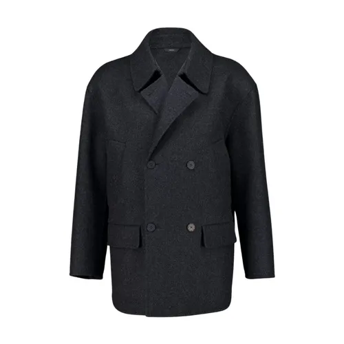 Wool Mélange Pea Coat - Fendi - Modalova