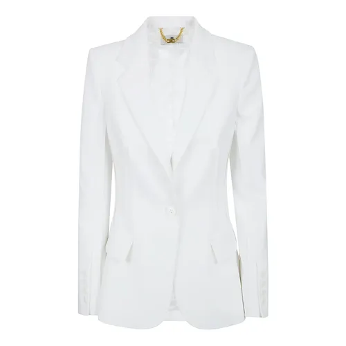 Double-layer Stretch Crepe Jacket - Elisabetta Franchi - Modalova