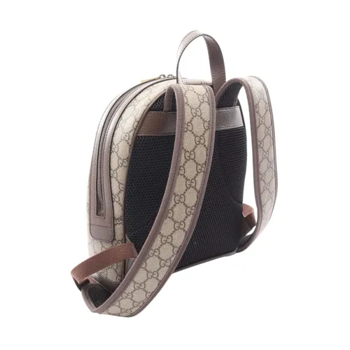 Pre-owned Vintage GG Supreme Canvas Backpack with Web Stripe - Gucci Vintage - Modalova